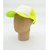 Casquette Baseball Trucker Jaune Fluo-1