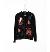 Gilet de Noël Noir T S-1