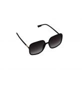 Lunette Carré Noir Verres Noir Fumée-2
