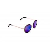 Lunette de Soleil Contour Métallique Miroirs Violets-2