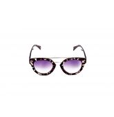 Lunette de soleil Grise avec Double barre-1