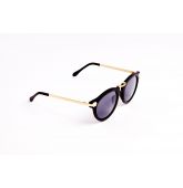 Lunettes de soleil monture noire mat-2