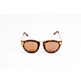 Lunettes de soleil monture marron mat-1