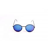 Lunette de Soleil Ronde Verres Miroirs Verts-1