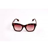 Lunettes de soleil carrées oversize vert transparent-1