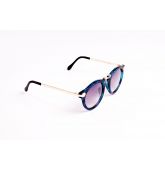 Lunettes de soleil monture multicolore bleue-2