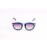 Lunettes de soleil monture multicolore bleue-1
