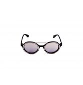 Lunettes de Soleil Noire Verres Miroirs-1