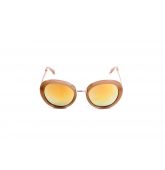 Lunettes Monture Oversize Beige-1