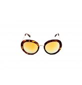 Lunettes Oversize Verres Miroirs Jaunes-1