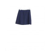 Mini Jupe Unie Bleu Vintage-1