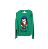 Pull de Noël Vert T M-1