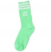 SEND NUDES WHITE GREEN SOCKS-1