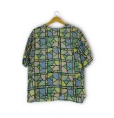 T-shirt en soie à motifs-1