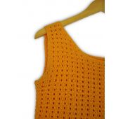 Top en crochet orange-2