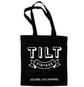 Tote Bag Noir Tilt Vintage-1