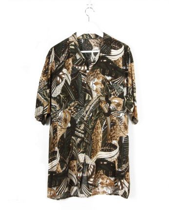 Chemise Hawaii imprimé jungle T XL