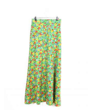 Jupe Motif Fleur 70's Vintage