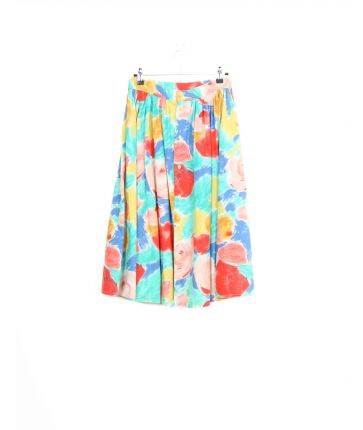 Jupe Motif Fleur Vintage