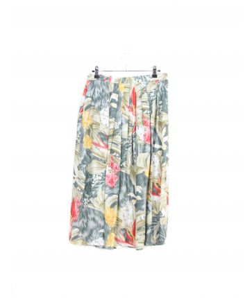 Jupe Motif Fleur Vintage