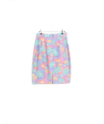 Jupe Motif Fleur Vintage