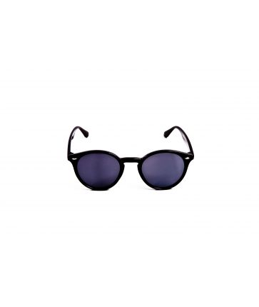 Lunette de Soleil Look Vintage Noir Brillant