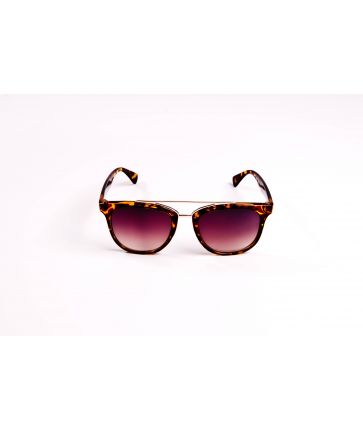 Lunettes de Soleil écaille marron avec barre haute