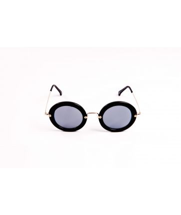 Lunettes de Soleil ronde noire