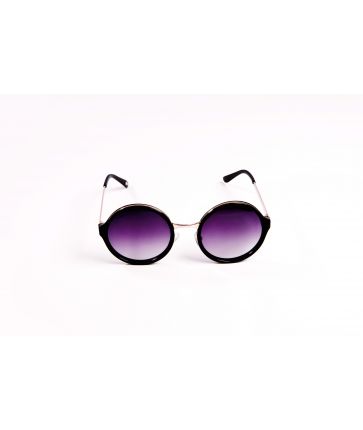 Lunettes de Soleil ronde noire
