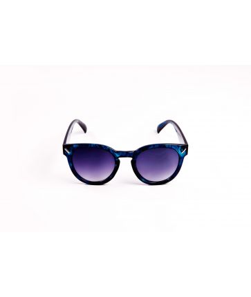 Lunettes de soleil monture tons bleus
