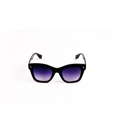 Lunettes de soleil carrées oversize noire