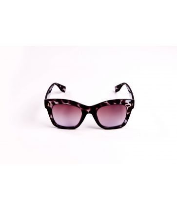 Lunettes de soleil carrées oversize grise