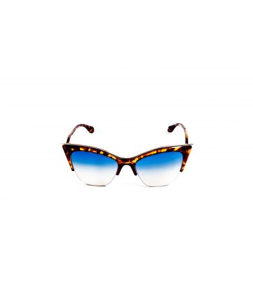 Lunettes de soleil style 60's verres bleutés