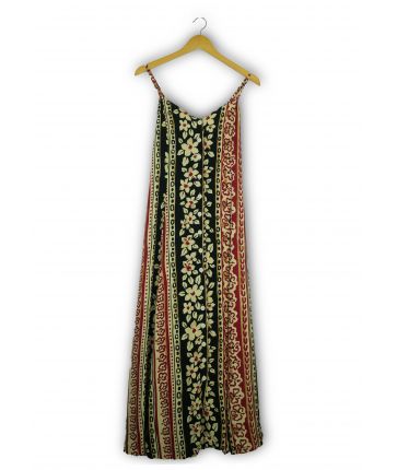 Robe longue à motifs