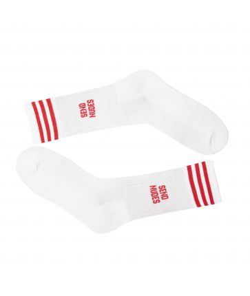 SEND NUDES RED WHITE SOCKS