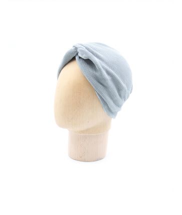Turban Plissée Gris