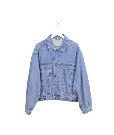 Veste en Jean Bleu T L